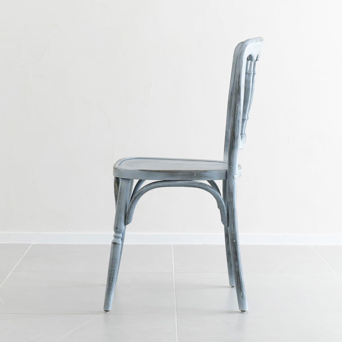 Amazon｜アンティーク 椅子 ナポレオン チェア ブルー グレー 大人